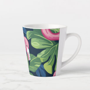 Taza De Café Latte Buenos días Flamingo Coffee Mug