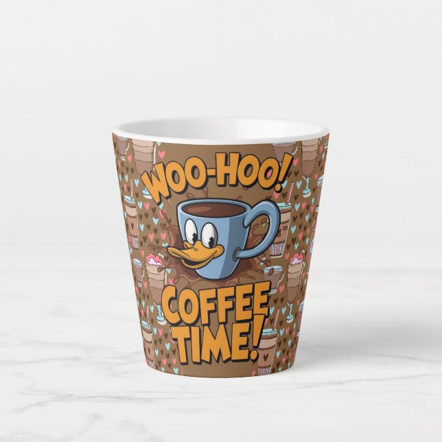 Taza De Café Latte buenos días hora del café (Anverso)