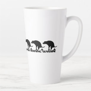 Taza De Café Latte Buenos Días Sol Funny Perro Defecando