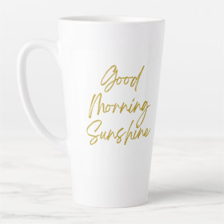 Taza De Café Latte Buenos días Sunshine Tall Latte Mug