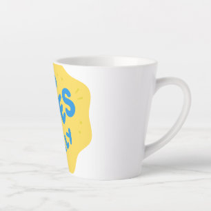 Taza De Café Latte "Buenos vibraciones sólo café Mug - Alegre Copa de