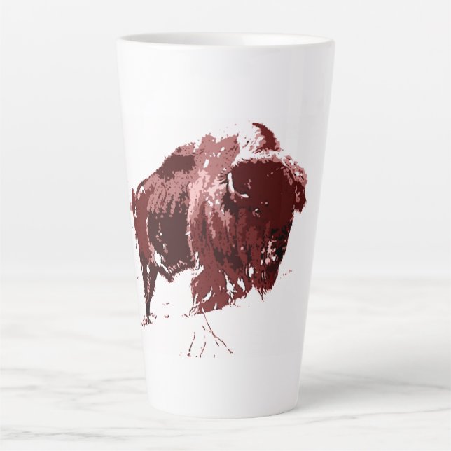 Taza De Café Latte Búfalo - Bison (Anverso)