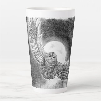 Taza De Café Latte Búho en vuelo