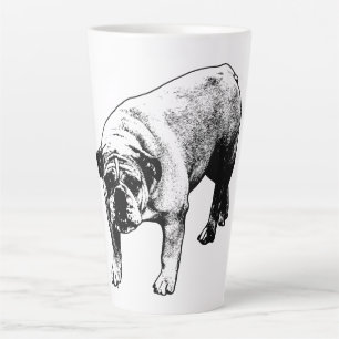 Taza De Café Latte Bulldog Crisp Noel