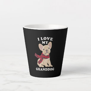 Taza De Café Latte bulldog francés regalo de Navidad de abuela