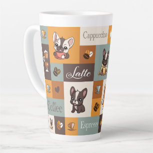 Taza De Café Latte Bulldog lindo café amor