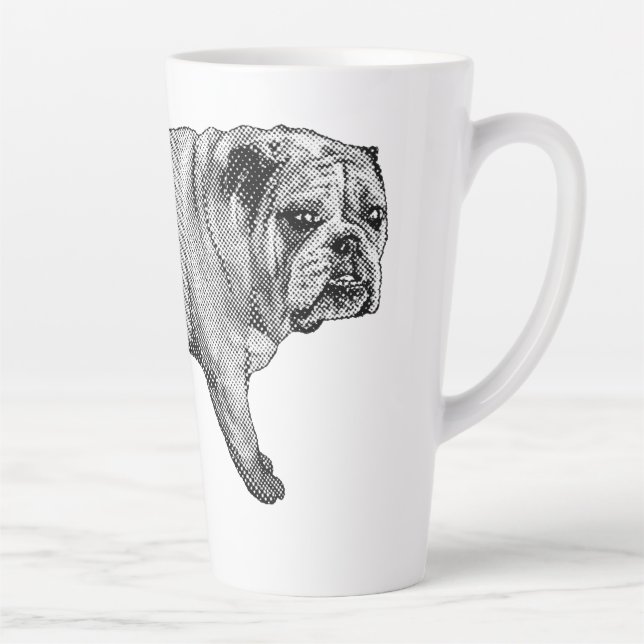 Taza De Café Latte Bulldog Noel Mug (Derecha)