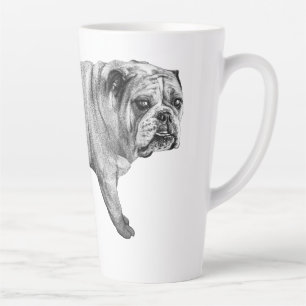 Taza De Café Latte Bulldog sombreado Morning Mug