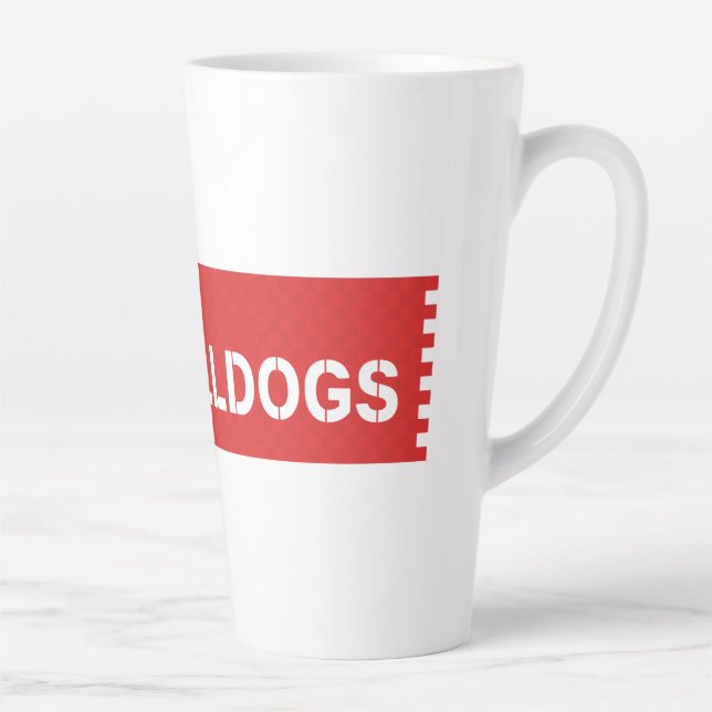 Taza De Café Latte Bulldoges Mason #2 (Derecha)