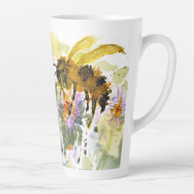 Taza De Café Latte Bumble Bee Latte Mug (Derecha)