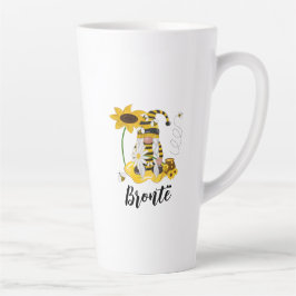 Taza De Café Latte Bumble Bee Sunflower Gnome Mug Personalizado