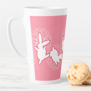 Taza De Café Latte Bunny Hop Fun Latte Mug