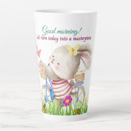 Taza De Café Latte Bunny Morning Bike Latter Mug