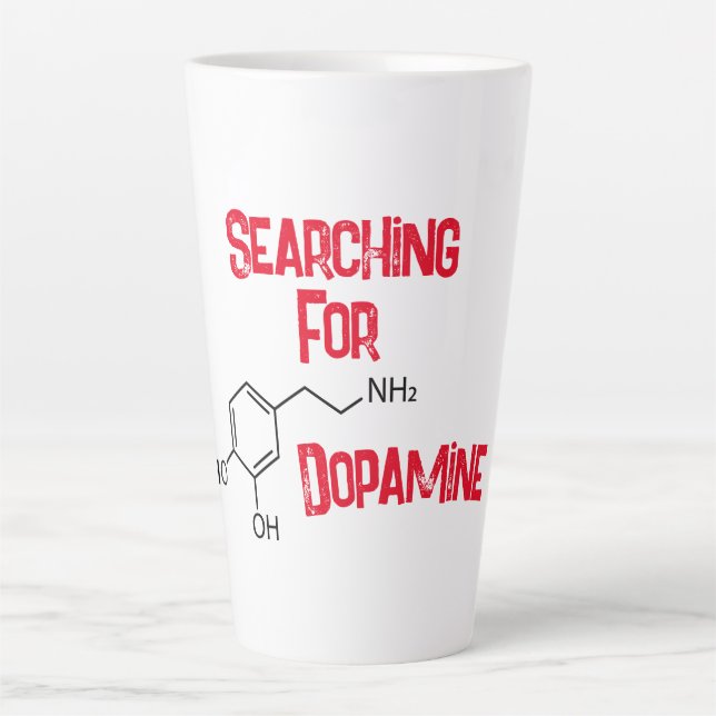 Taza De Café Latte Buscando Dopamina Lette Mug (Anverso)