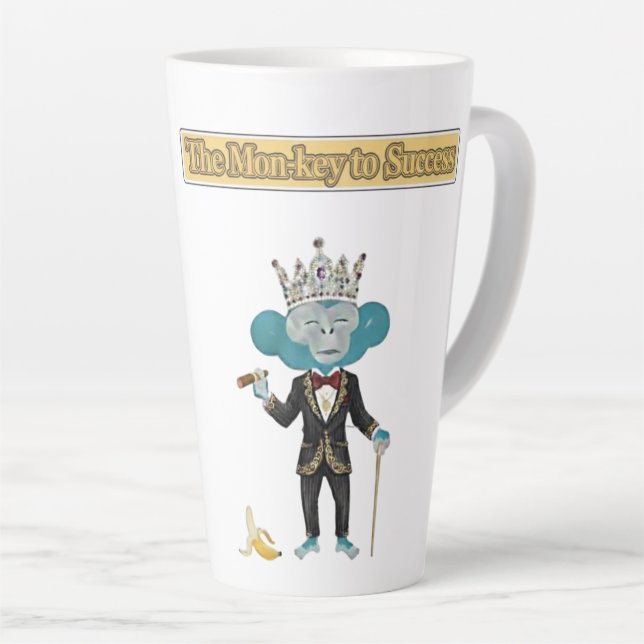 Taza De Café Latte Business Card (Ángulo derecho)