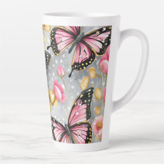 Taza De Café Latte Butterflies (matches with journal)