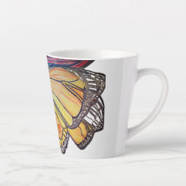 Taza De Café Latte Butterfly landing on flower collection