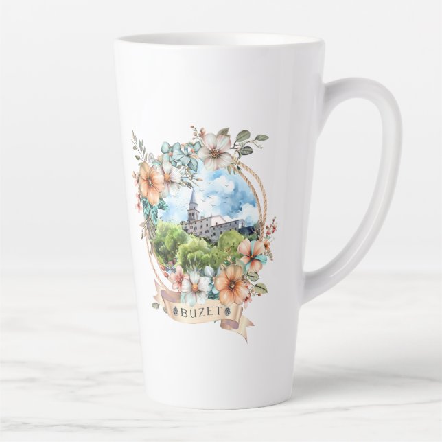 Taza De Café Latte Buzet Croacia (Derecha)