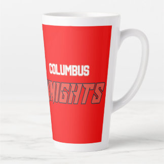 Taza De Café Latte Caballeros Rojos de Columbus