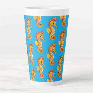 Taza De Café Latte Caballito de mar de hocico largo