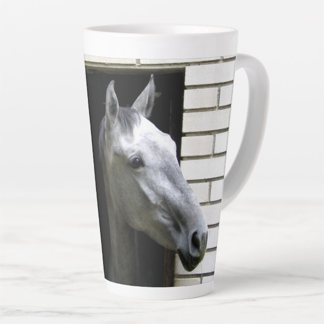 Taza De Café Latte Caballo (Ángulo derecho)