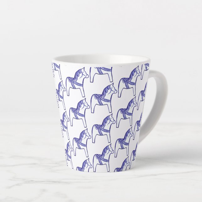Taza De Café Latte Caballo de carrusel (Ángulo derecho)