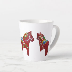 Taza De Café Latte Caballos de Dala por Julia