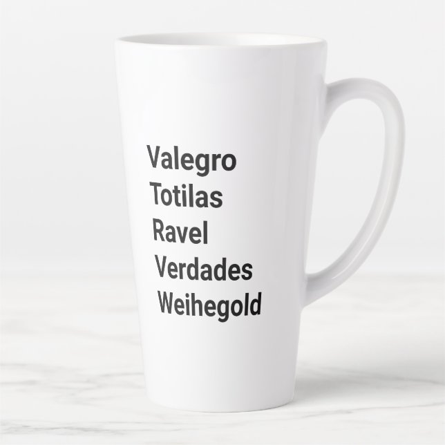 Taza De Café Latte Caballos de vestidos famosos equestristas (Derecha)