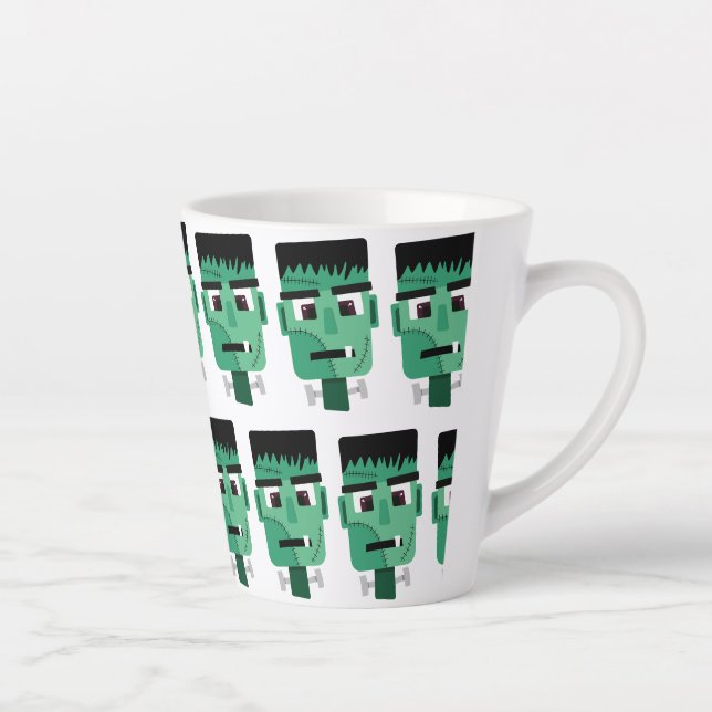 Taza De Café Latte Cabeza del Monstruo de Frankenstein (Derecha)