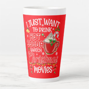 Taza De Café Latte Cacao Caliente y Películas de Navidad: Consuelo Ho