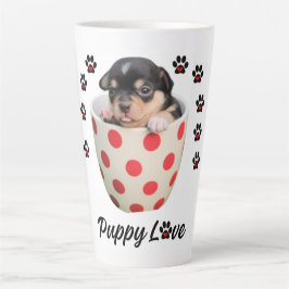 Taza De Café Latte Cachorro de amor