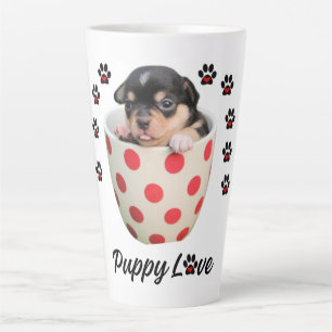 Taza De Café Latte Cachorro de amor