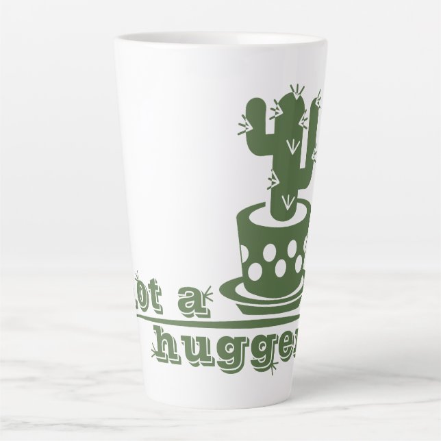 Taza De Café Latte Cacti No es gracioso decir (Anverso)