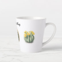 Cactus de acuarela Latte Mug