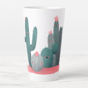 Taza De Café Latte Cactus lindo