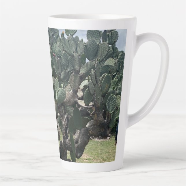 Taza De Café Latte Cactus Tall Latte Mug (Derecha)