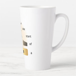 Taza De Café Latte "Cada Caída Es el Comienzo de una Subida – Salto d