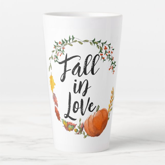 Taza De Café Latte Caer Enamorada (Anverso)