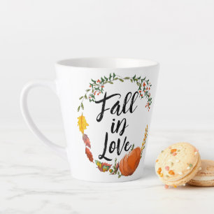 Taza De Café Latte Caer Enamorada