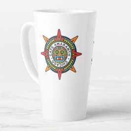 Taza De Café Latte Cafe Amaranth—Trae tu sangre flotando latte