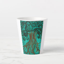 Taza De Café Latte Café árbol de la vida