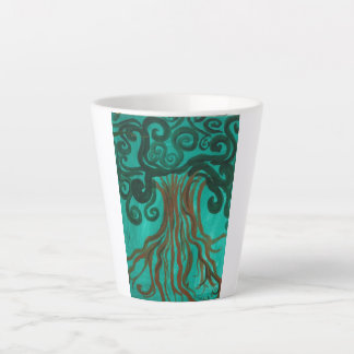 Taza De Café Latte Café árbol de la vida