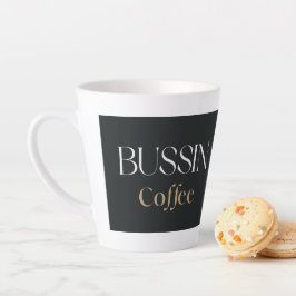 Taza De Café Latte Café Bussin, regalo divertido y de moda para amant