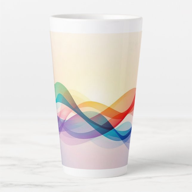 Taza De Café Latte Café café simple marrón moderno (Anverso)