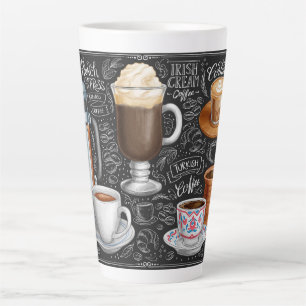 Taza De Café Latte Café Collage Latte Mug