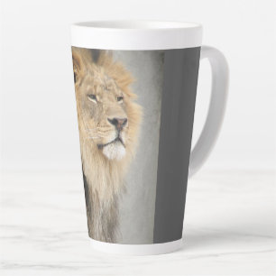Taza De Café Latte Café de dos tonos de arte de los leones