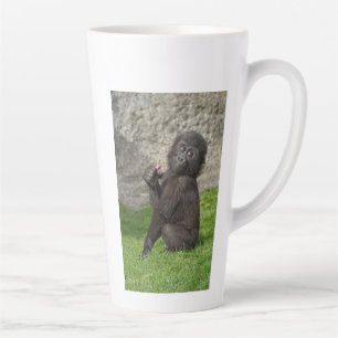 Taza De Café Latte Café de gorila de bebé lindo