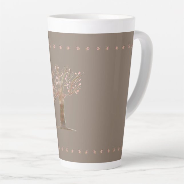 Taza De Café Latte Café decorativo alto (Ángulo derecho)