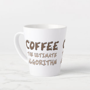 Taza De Café Latte Café El Algoritmo Definitivo Divertido Programador