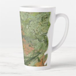 Taza De Café Latte Café el Elixir de la Vida Latte Mug